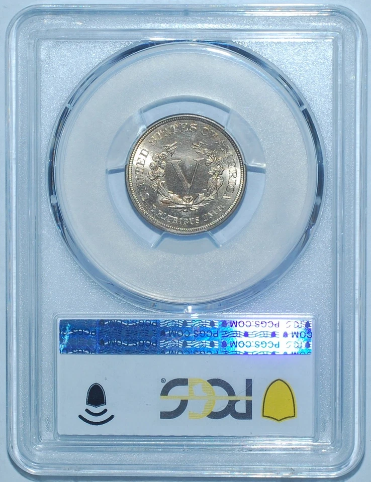 1883 graduación profesional MS66 sin centavos Liberty V níquel Foto 3 de 3