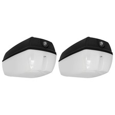 2 x Eterna KRECBOPLPC Polycarbonate LED Bulkhead Light Fittings with Photocell