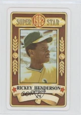 1982 Perma-Graphics/Topps Credit Cards Rickey Henderson #150-SS8223 HOF