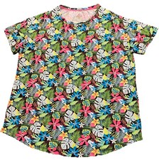 Nightgown Secret Treasures Soft Knit Polyester Short Sleeve size 2X- 3X Tropics