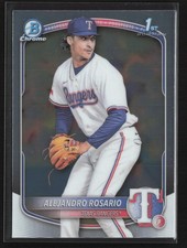 2025 Bowman #BCP-125 Alejandro Rosario Chrome Prospects Texas Rangers