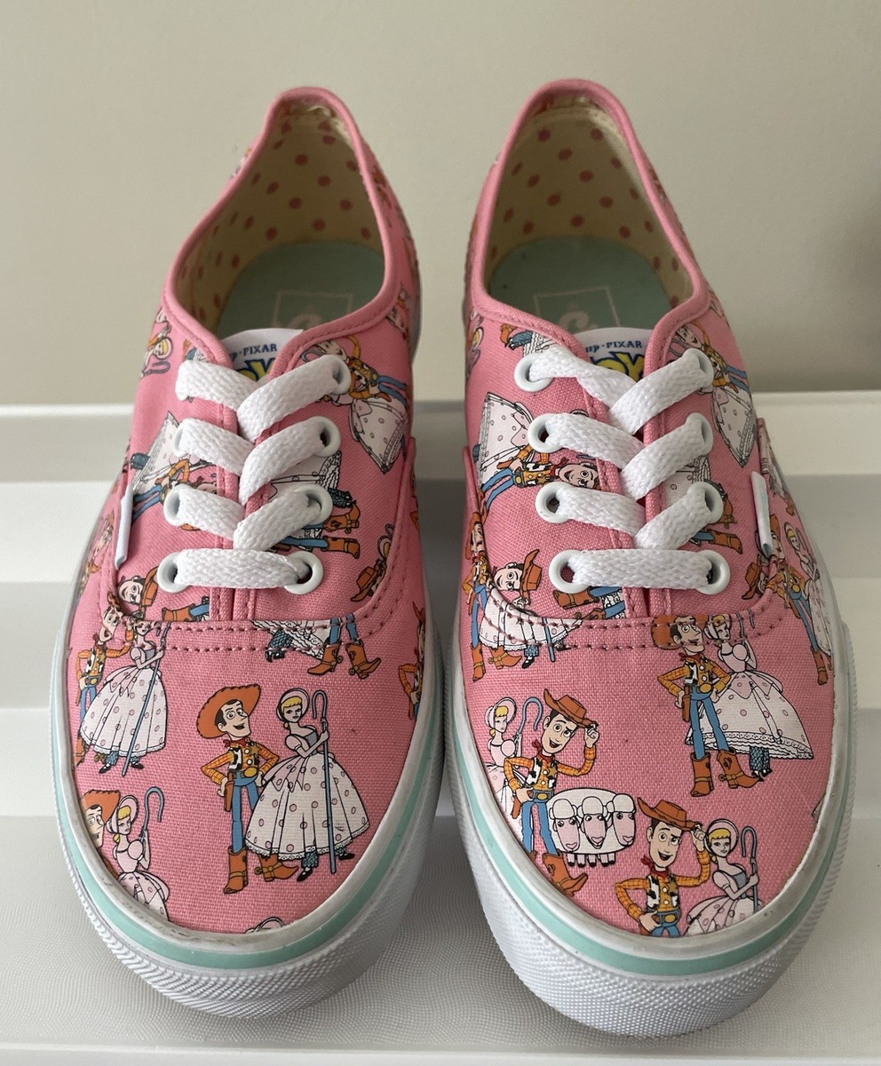 VANS Toy Story Woody & Bo Peep Pink Sneakers Women’s  Size 7 No Box