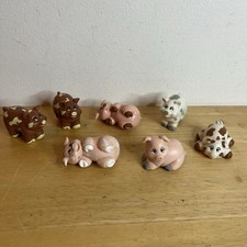 Pound Piggies Pig Toy Figures x 7 Vintage 1998 Galoob