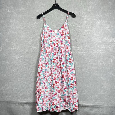 Joules Zoey Multi Spots Dress Linen Blend Women s Size 8 Style: 204045