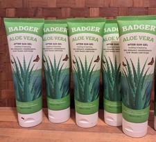 Badger Aloe Vera After Sun Gel Soothing  Hydrating 4 fl oz EXP 05/25 LOT OF 5
