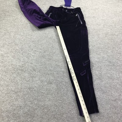Guapi Pants Mens 32 Purple Velvet Limited Edition Biker Moto Style
