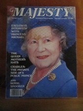 MAGAZINE  MAJESTY THE MONTHLY ROYAL REVIEW NOVEMBER 1986  GREAT   ** MUST SEE *