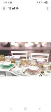 Disney Princess 15 Piece Ceramic Dinnerware Set Collectors Set 2 Missing 1 Plat