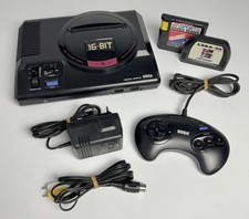 SEGA Mega Drive Console Bundle + Official Controller + 2 Games + Cables - L4