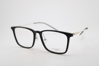 NEW KIO YAMATO KP-220U COL. 01 BLACK GOLD GUNMETAL AUTHENTIC EYEGLASSES 53-17