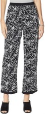Antthony Natural Flow Reversible Palazzo Pant BLACK MULTI S NWOT 1009 