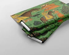 Mughal Empire Printed Cotton Fabric By The Yard