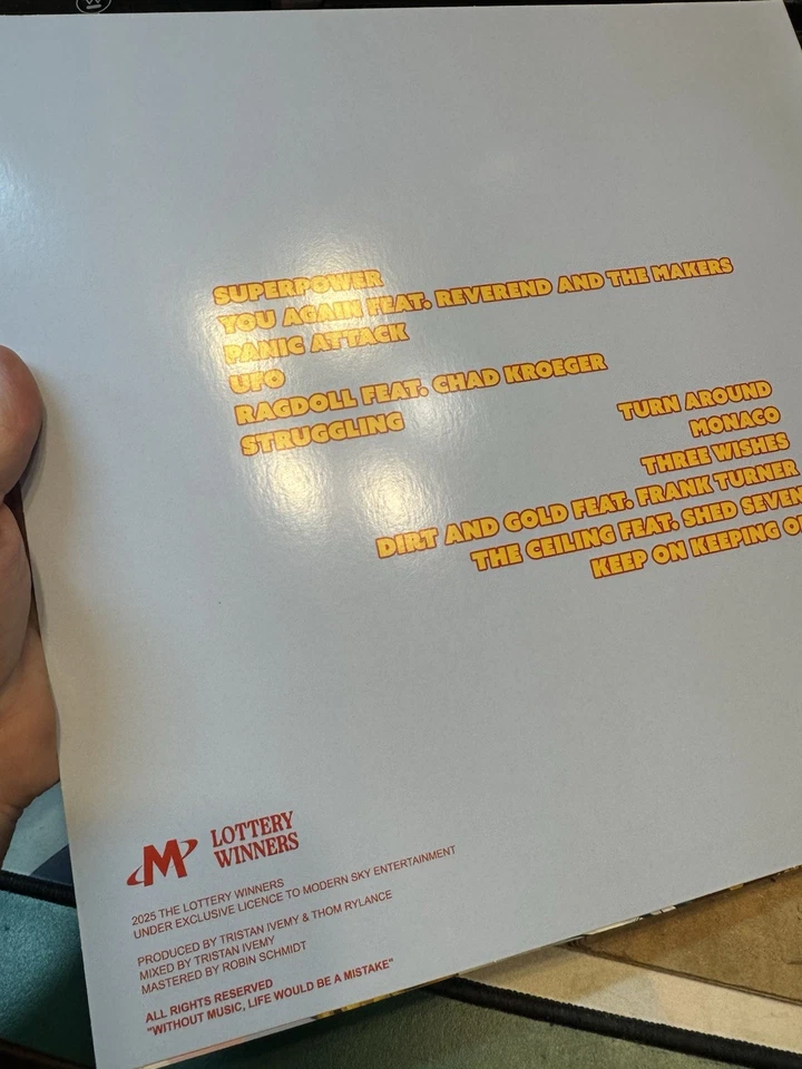 LOTTERY WINNERS - KOKO Picture Disc Vinyl Blood Records /1000 NEVER PLAYED! - Image 3 of 4