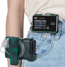 iGuerburn tSlim X2 Pump Case with Rotating Clip, Tandem Holder, Green 