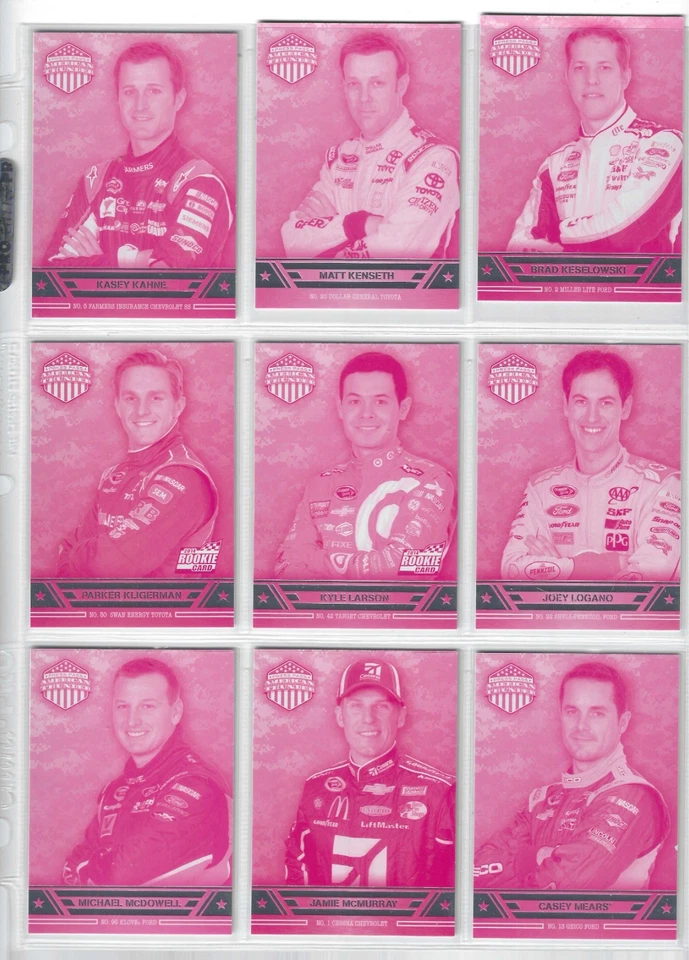 *2014 American Thunder MAGENTA PROOFS #50 Danica/Stewart/Kurt/Harvick-ONE CARD!* - Image 3 of 4