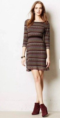Anthropologie Clara Fair Isle Sweater Dress By Sparrow Size S Small