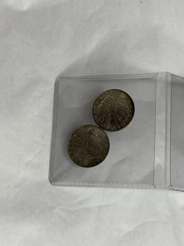 2 Golden State Mint .999 Fine Silver 1/10 troy oz Incuse Indian/Eagle Coins UNC