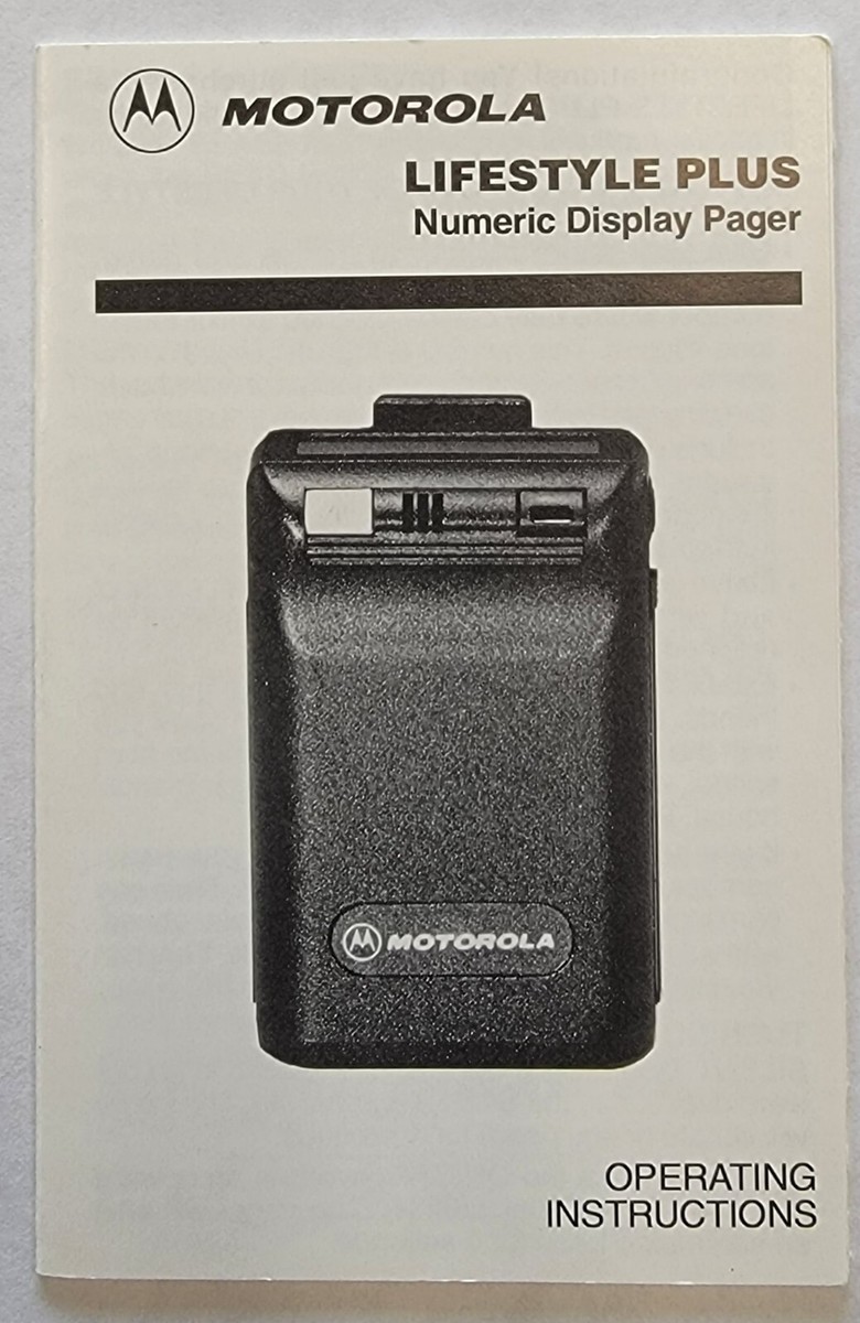 Lot of 4 Motorola Lifestyle Plus OEM User Guides Part# 6881027B45 