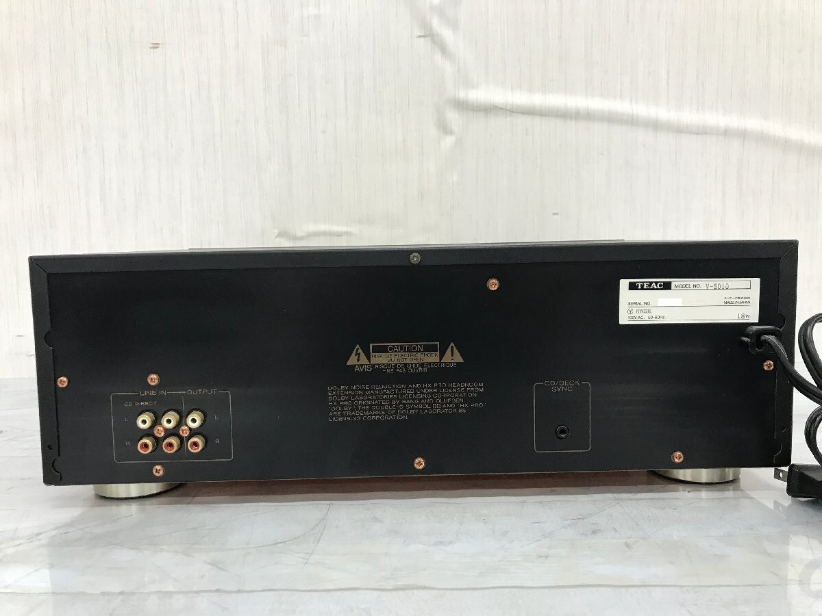 TEAC V-5010 High End 3-Head Dual Capstan Cassette Deck 100v