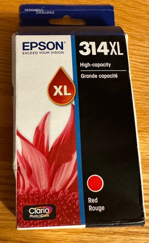 GENUINE Epson Ink Cartridge 314XL Red Rouge Photo HD Expires 02/2026 Sealed - Picture 2 of 5