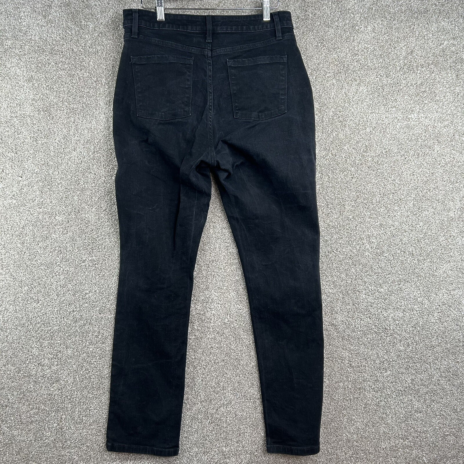 L.L.Bean Women's Pants Size 12 M/T Black Denim Jeans Classic Fit High Rise eBay