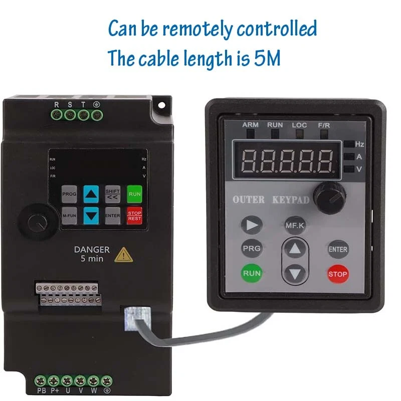 Convertidor de frecuencia 230V 380V 1.5KW 2.2KW 4KW 5.5KW convertidor de frecuencia inversor VFD - Imagen 4 de 4