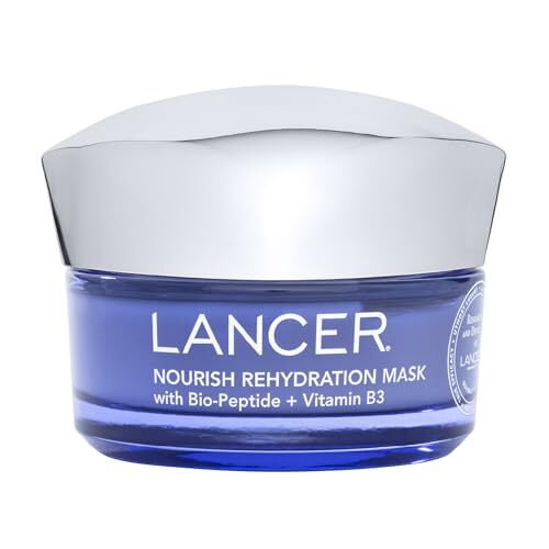 Lancer Skincare Nourish Rehydration Moisturizing Face Mask with Bio-Peptide a...
