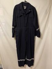 Bulwark FR Flame Resistant Coveralls, Navy, Mens Size- 44-RG