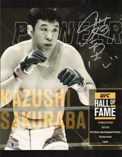 Kazushi Sakuraba Signed 11x14 Photo BAS COA UFC Pride FC Hall of Fame 17 Picture