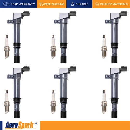 6X Ignition Coil & 6X Iridium Spark Plug for Jeep Liberty Dodge Nitro 3.7L UF270 - Picture 9 of 24