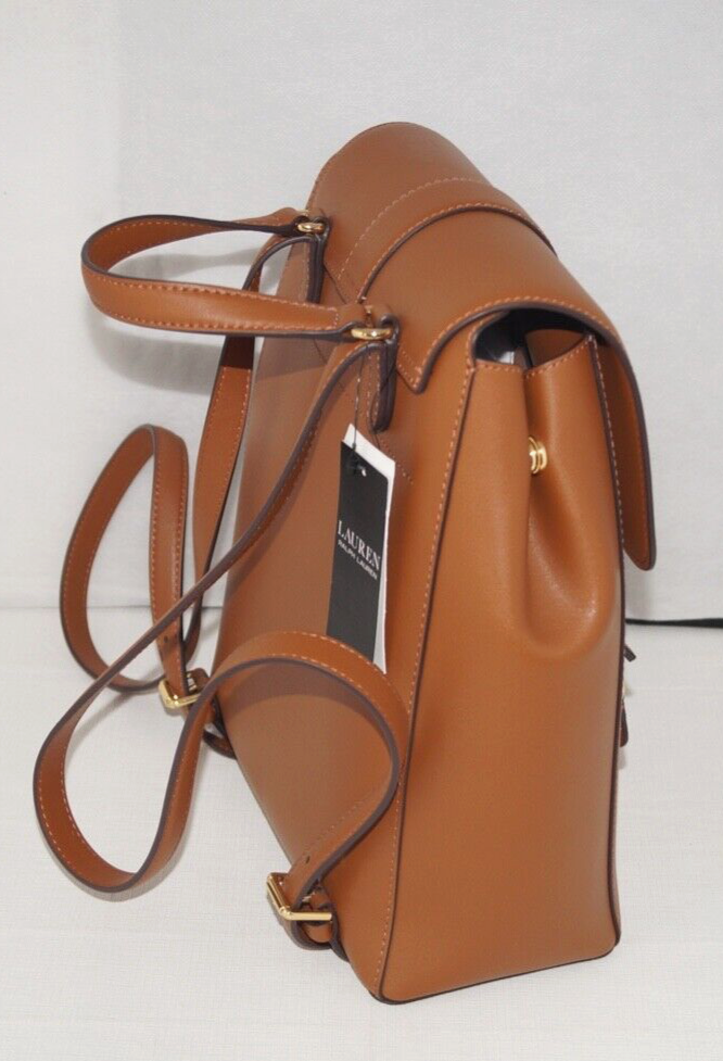 NWT Authentic RALPH LAUREN Tan Leather with RL Gold Tone  display picture 3