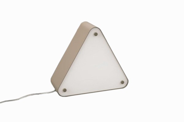 Callagan Tischleuchte Mit Schalter Dreieckig Retro Energiespar E27 23W Glas-image