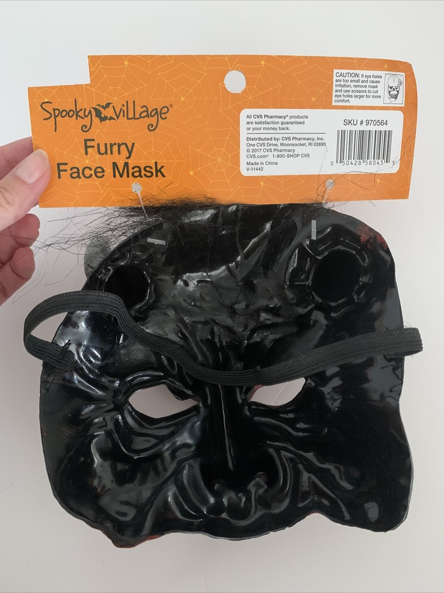 NWT spooky village red devil half face mask | eBay