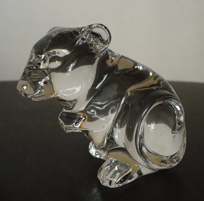 Princess House Pets Lead Crystal Glass Mouse Made in