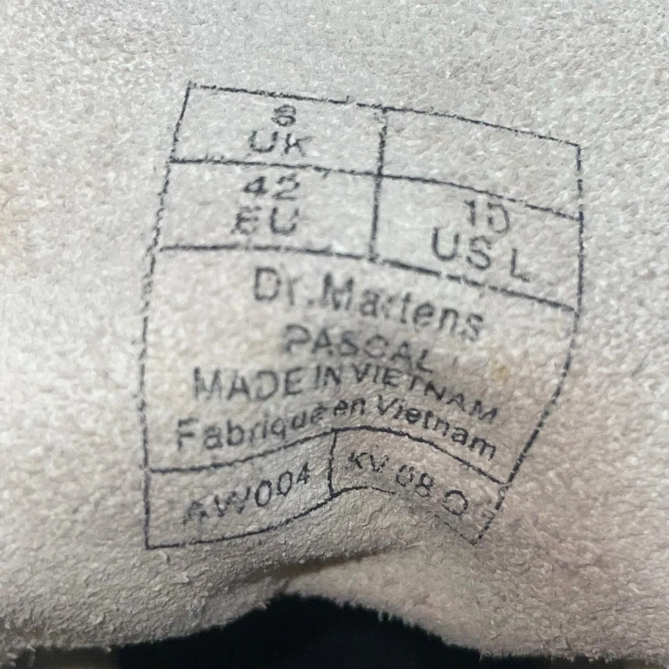 Dr Doc Martens ботинки женщин 10 Паскаль 1460 белая кожа классический повседневный панк - Изображение 3 из 4