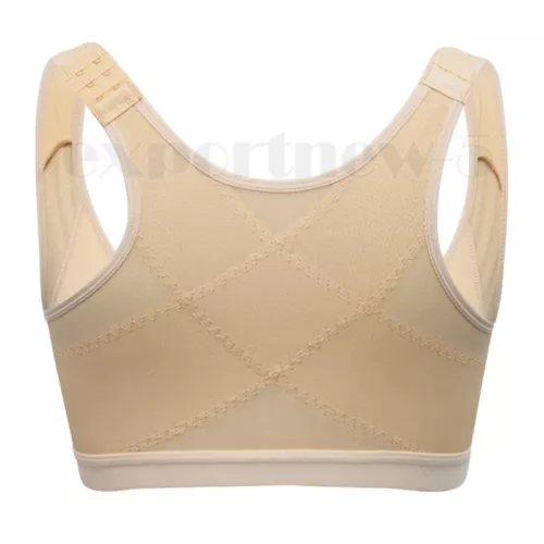 Women's Posture Corrector Bra Wireless Back Support Lift Up Front Closure Bra UK - Picture 22 of 24