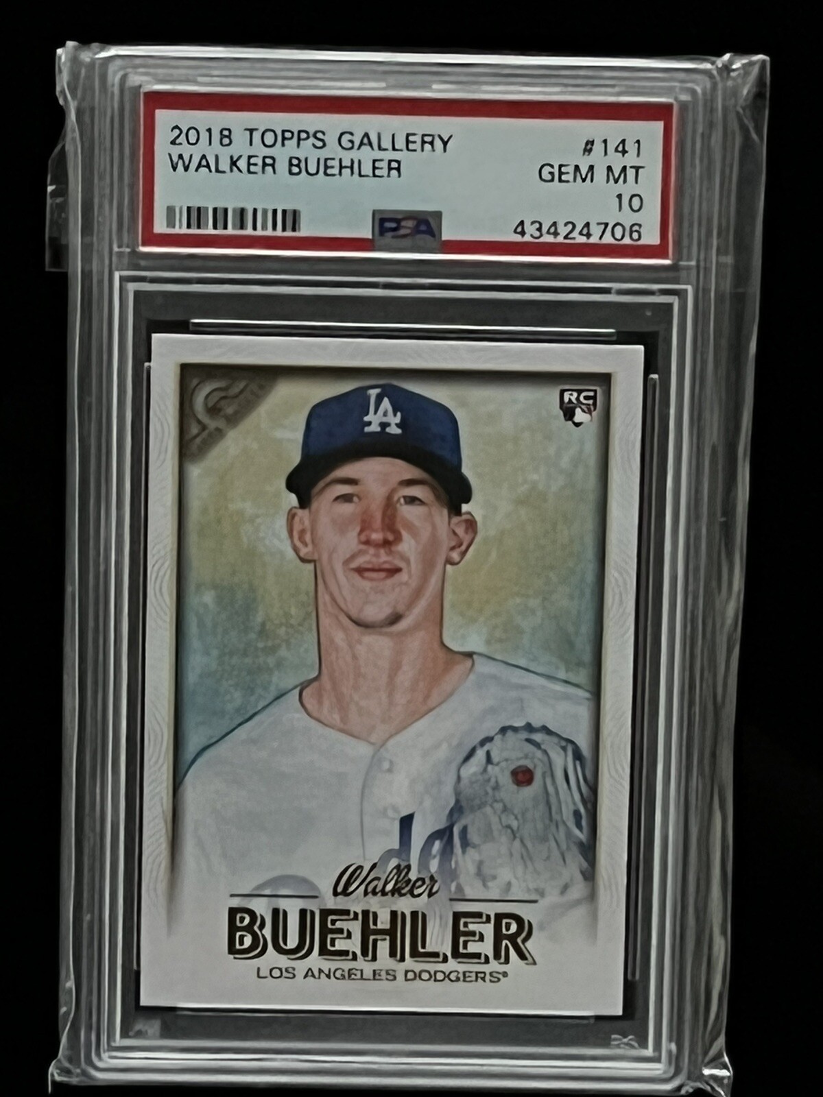 2018 Topps Gallery Walker Buehler #141 PSA 10 GEM MT Rookie RC