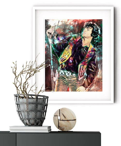 Jim Morrison Wall Art, Jim Morrison Doors Art, Jim Morrison Print, 1960s Music - Image 3 of 3