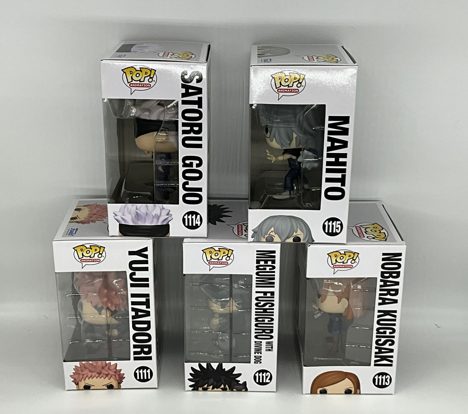 Funko Pop! Jujutsu Kaisen Series 1, Vinyl Figures - Case of 5 Pops: Satoru  Gojo, Yuji Itadori, Mahito, Megumi Fushiguro, and Nobara Kugisaki :  : Juguetes y juegos