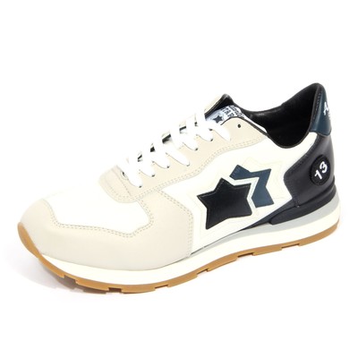 G5572 sneaker uomo ATLANTIC STARS ANTAR off white/blue/black