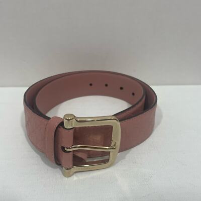 Authentic GUCCI GG pink leather belt size 75/30 26-30 | eBay