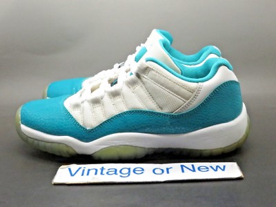 Girls' Nike Air Jordan XI 11 Low Aqua Turbo Green Retro GG 2014 sz