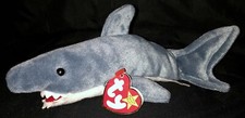 Ty Mint Beanie Baby Crunch RARE Tag ERRORS Shark Fish Vintage Toy Collectible