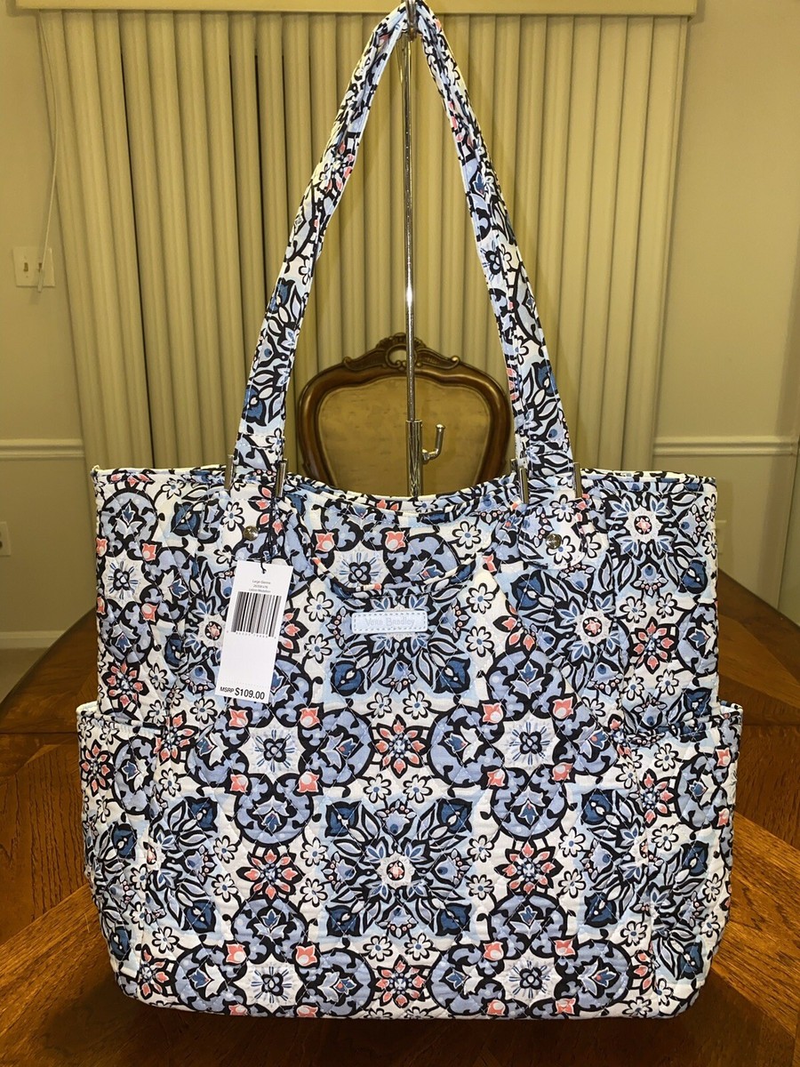 NWT Vera Bradley Large Glenna Tote In Lisbon Medallion | eBay