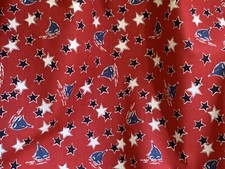 Nautical Coastal Valance With Sailboats, Stars. New Handmade