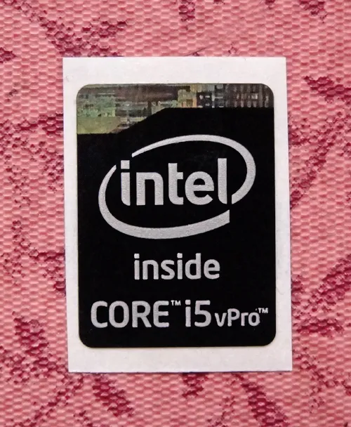 lukker Anger skotsk Intel Core i5 vPro Inside Black Sticker 15.5 x 21mm Haswell Extreme 4th Gen  | eBay