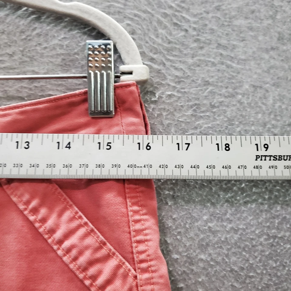 Abercrombie & Fitch Girls Shorts 16 Pink Utility Chino Logo Pockets - Image 3 of 4