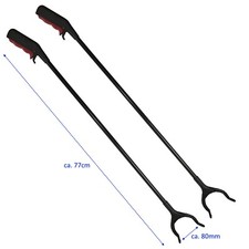 2 x Greifzange 77cm PickUp Tool M&uuml;llgreifer Greifhilfe M&uuml;llzange Greifarm M&uuml;ll