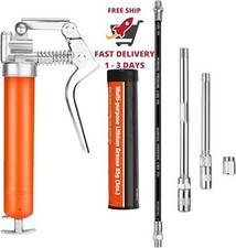 Kit de mini pistola de engrase (3500 PSI) con grasa de 3 oz, manguera flexible