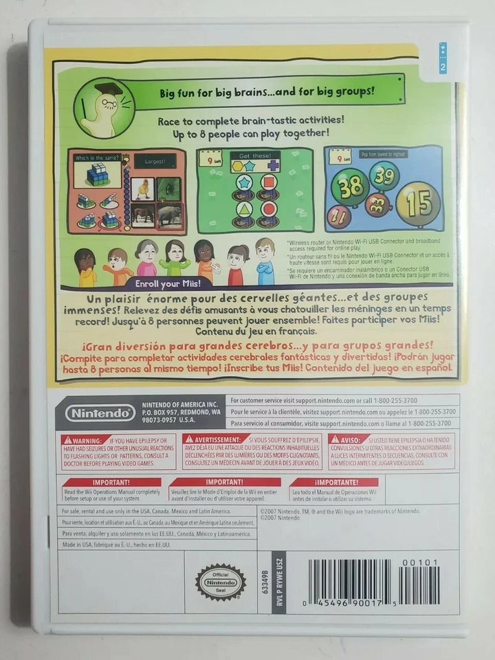 Big Brain Academy: Wii Degree - Nintendo  Wii Game Complete Tested works great - Image 2 of 4